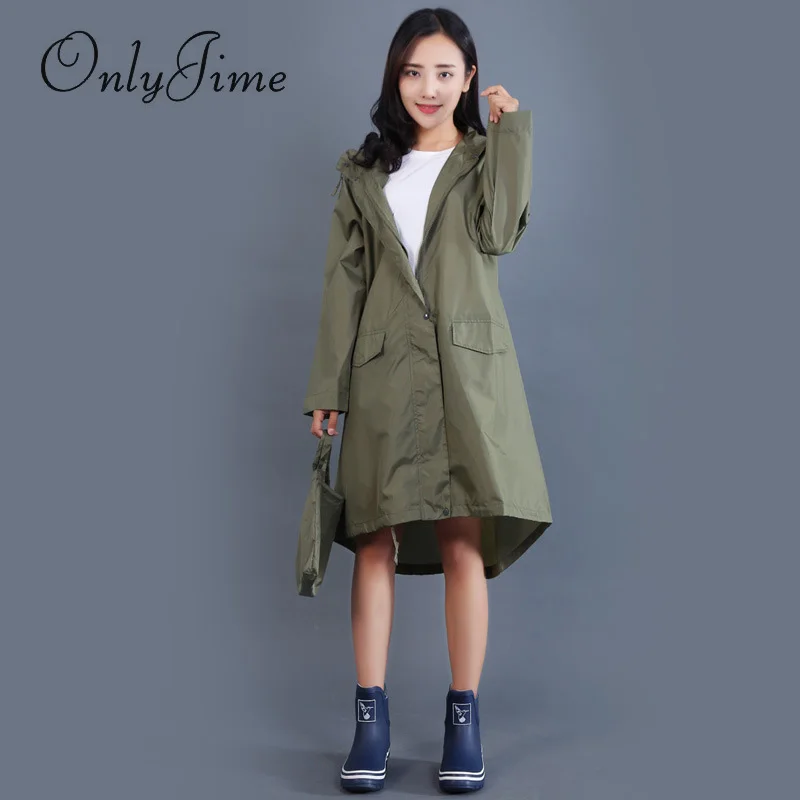 Женский плащ дождевик Only Jime непромокаемый для взрослых и женщин однотонное пончо
