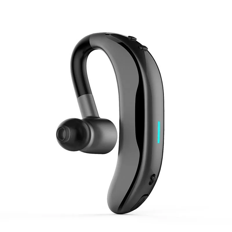 Черный Bluetooth-гарнитура, деловые наушники V4.1Stereo с микрофоном, громкой связи звонки, музыка, ушные крючки, спортивные наушники для IPhone Xiaomi - Цвет: Черный