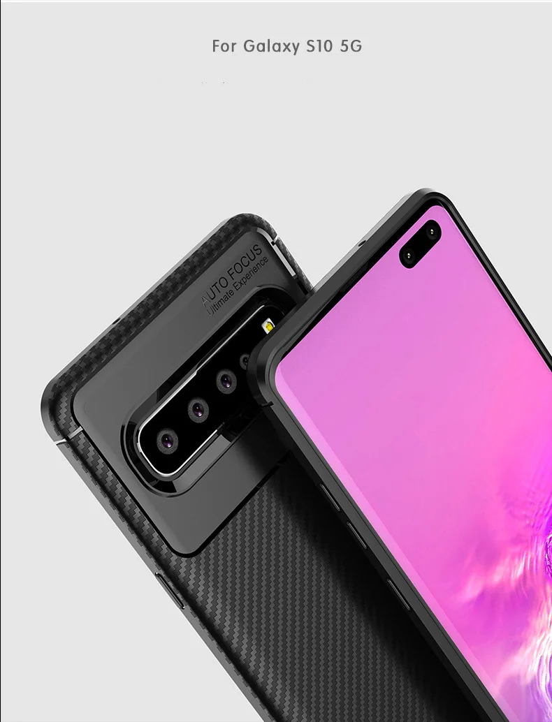 Матовый чехол Tikitaka из углеродного волокна для samsung S10 S10Plus S10Lite, мягкий ТПУ чехол для мобильного телефона s для samsung S10 E, задняя крышка