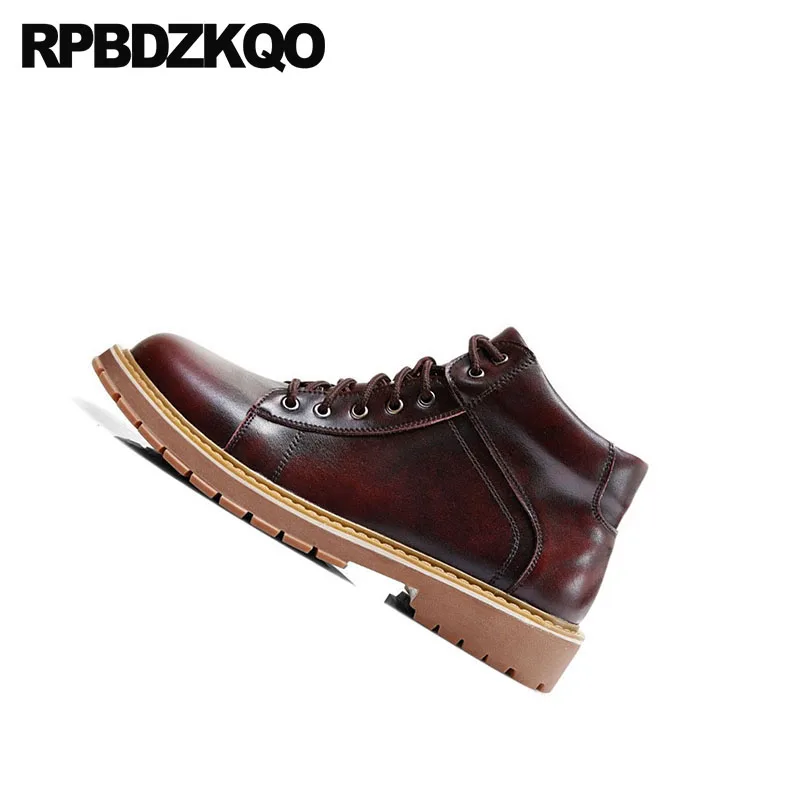 Ботильоны мужские на шнуровке ботинки в британском стиле армейские Нескользящие