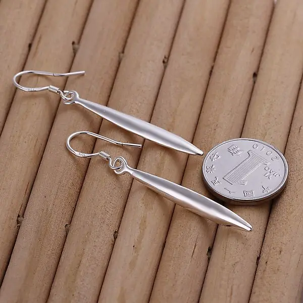 Модные ювелирные изделия для женщин 925 посеребренные серьги в форме иглы E106/FGUTWOBN