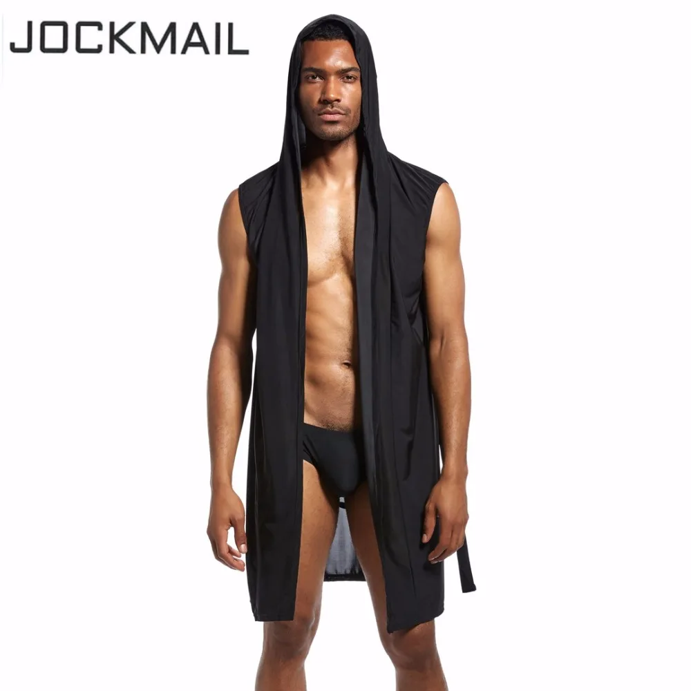 JOCKMAIL нейлон лед шелковые халаты для мужчин гей Loungewear ночная рубашка наборы соблазнительное кимоно банные халаты мужские сексуальные пижамы ночное белье