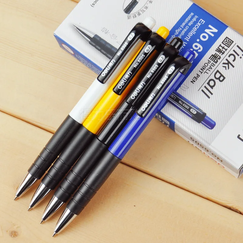 12 шт./компл. Выдвижная шариковая ручка удобная авторучка для письма Классическая