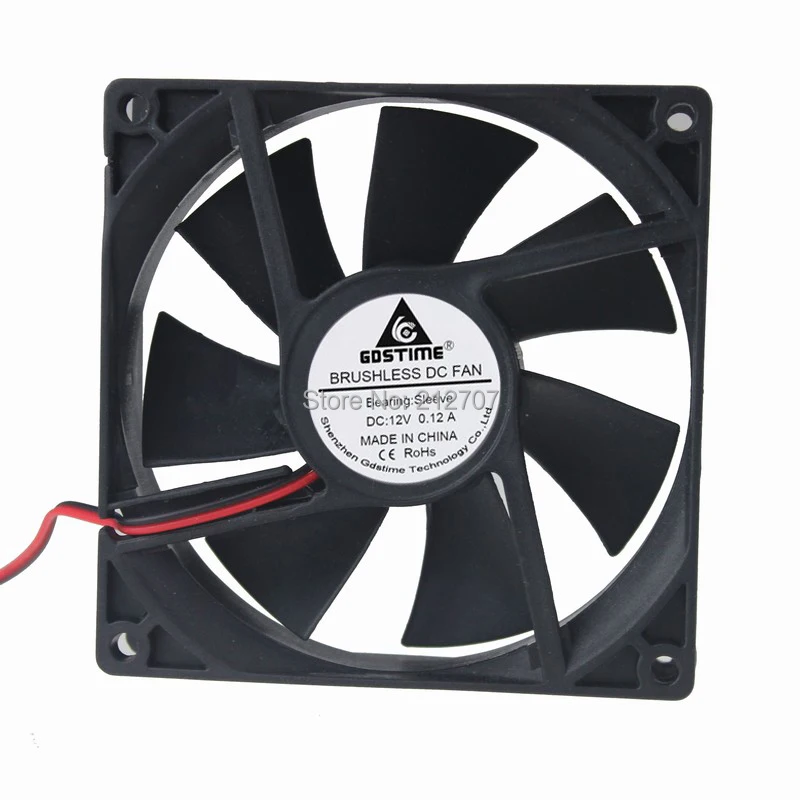 

1Pcs Gdstime 9225 DC 12V 2Pin 92mm x 25mm Brushless Cooling CPU Cooler Fan