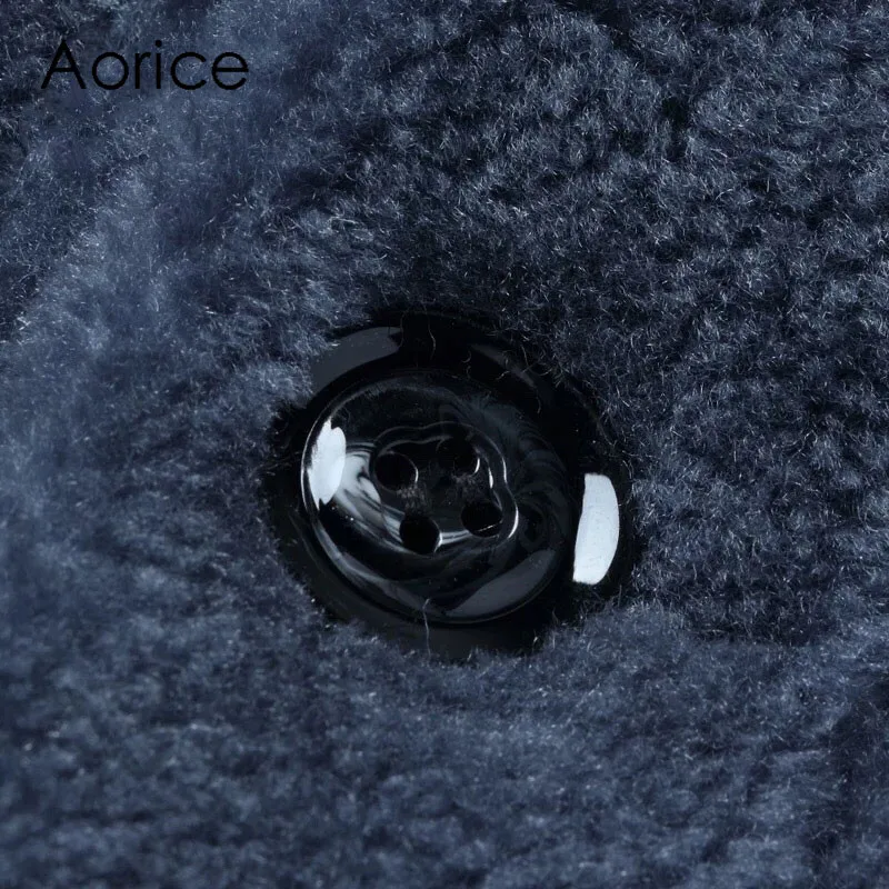 Aorice MT8100 шерстяная меховая кожаная куртка с капюшоном, куртки, весенние повседневные пальто с меховой подкладкой, Мужская Куртка Jaqueta Masculinas Couro