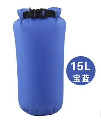 15l-blue Luckstone 8L 15L ультралегкий Водонепроницаемый Открытый сухой сумки Красочные Складные портативные мешки для кемпинга Пешие прогулки спасательный жилет - Цвет: 15l-blue