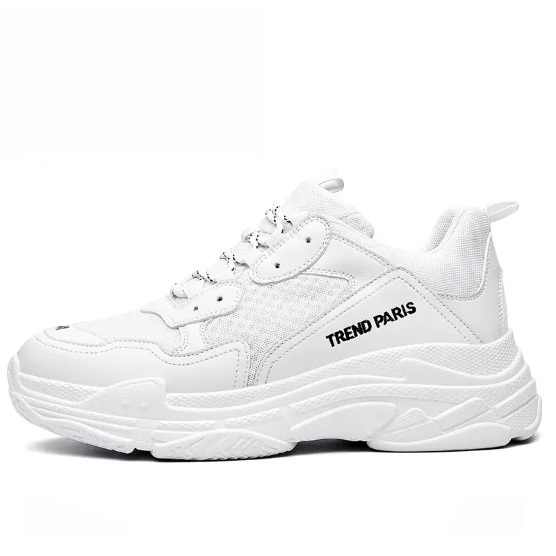 2890-White Men Sneakers Breathable Air Mesh Outdoor Sport Shoes Men Non-slip Comfortable Flats Training Running Shoes Zapatos De Hombre - Color: 2890-White