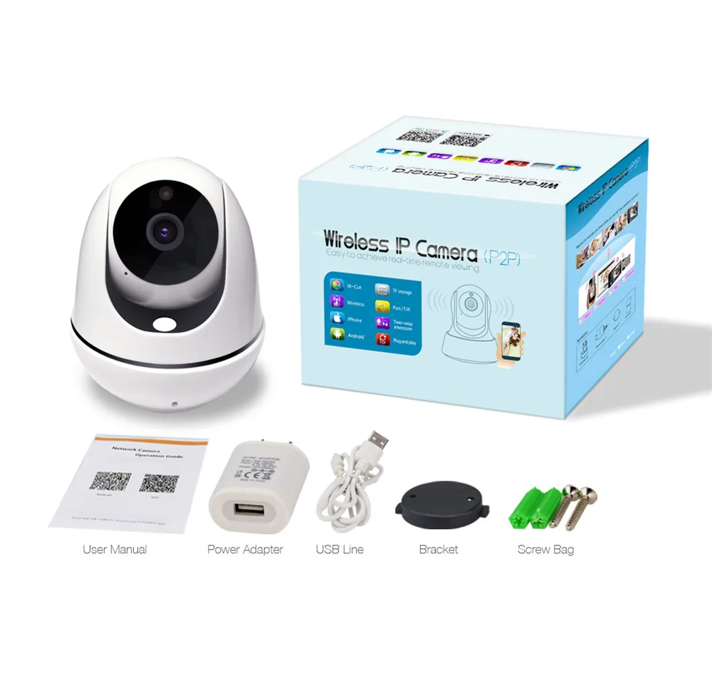 2MP 1080 P беспроводной домофон Детский Монитор ip-камера