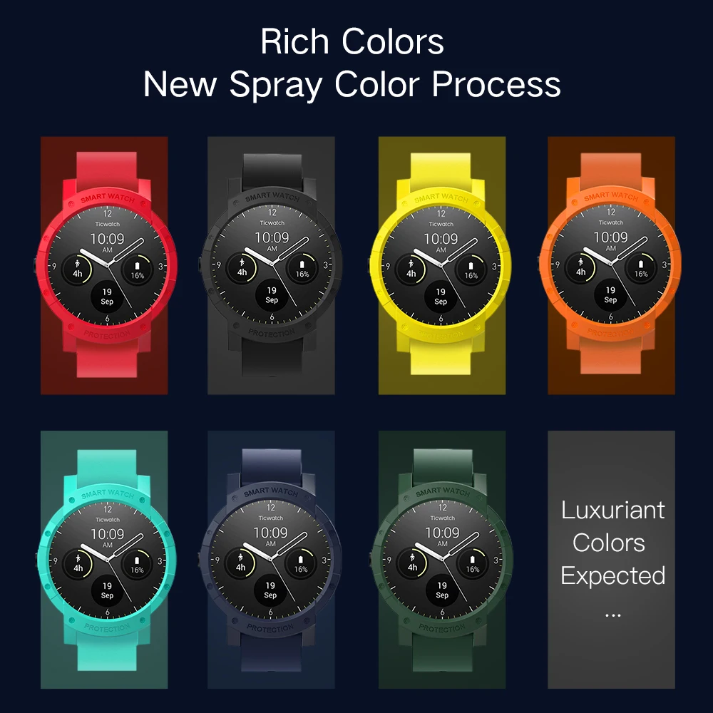 Чехол для часов SIKAI защитный чехол Ticwatch E новейший спортивный с покрытием