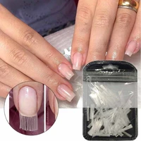 3cm fiberglass nail extension fiber glass for nail 10pcspack silk extend nail form acrylic tips nail salon