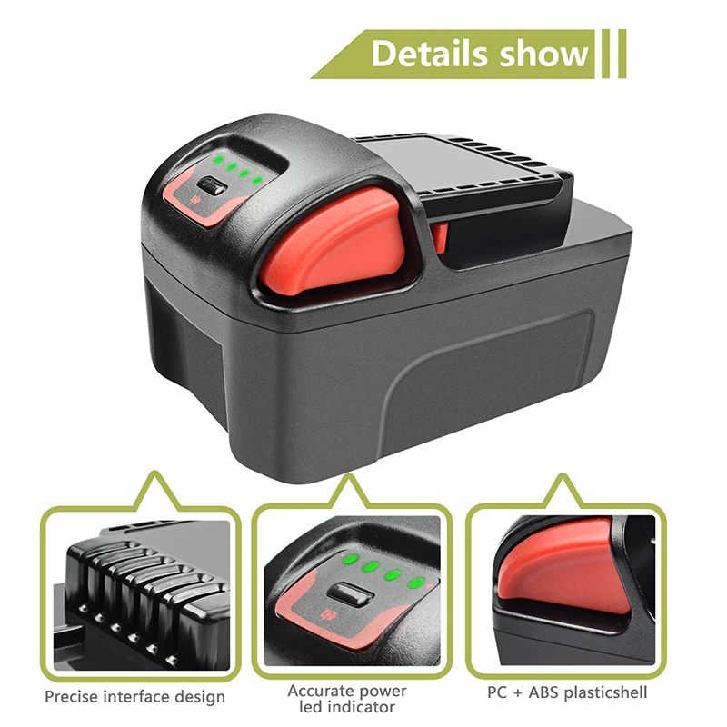 

bonacell 5000mAh for BL2022 BL 2022 IQV20 Batteries Li-Ion 20V 5.0A Ingersoll-Rand for all IR IQV 20V Tools