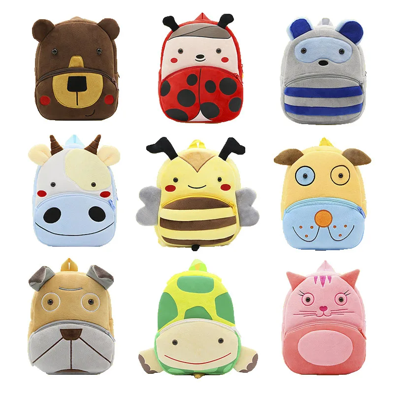 Школьные ранцы для мальчиков и девочек мягкий плюшевый Радужный рюкзак с 3D