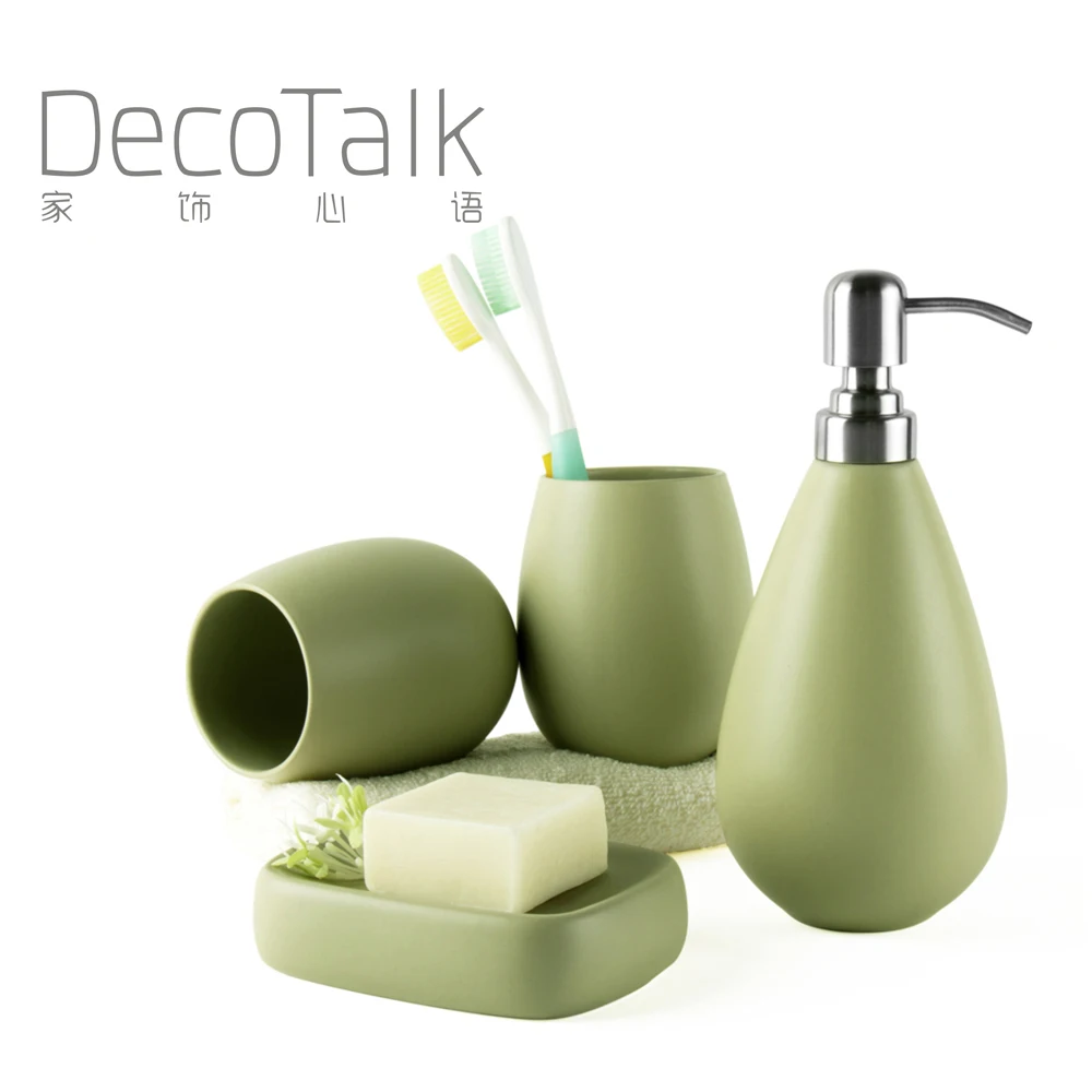 DecoTalk набор для ванной комнаты в форме капли воды керамический набор аксессуаров для ванной комнаты 4 шт. набор Поставки подарочный набор 5 цветов