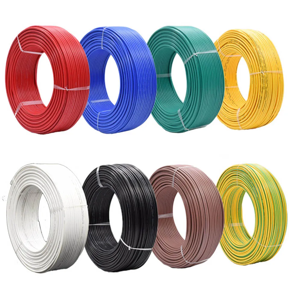 

BV0.5MM Square Meters Tinned Anaerobic Pure Copper Single Strand Hard Wire PVC Insulated Line AV 0.8 MM Electric Cable