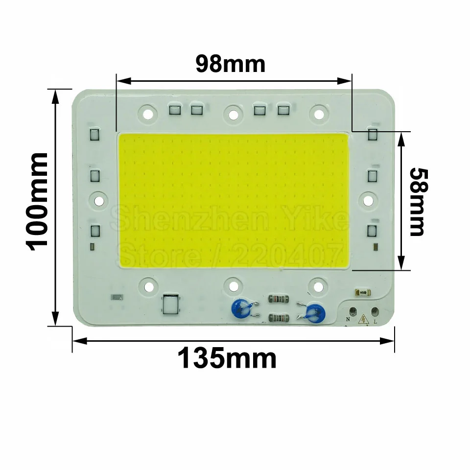 COB светодиодный чип лампы 30 Вт 40 Вт 50 Вт 100 Вт 150 Вт светодиодный Лампа COB 220 В Smart IC холодный теплый белый Светодиодный прожектор чип