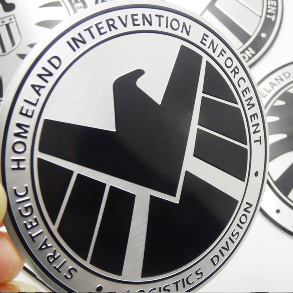 Мульти Тип персонализированные наклейки Marvel агенты щит стикер эмблема значок