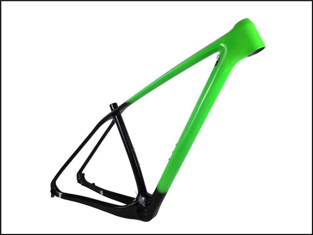 Spcycle 29er полная карбоновая Передняя Велосипедная вилка рама 27,5 er горный велосипед карбоновая рама 650B T1000 карбоновая жесткая рама градиентного цвета