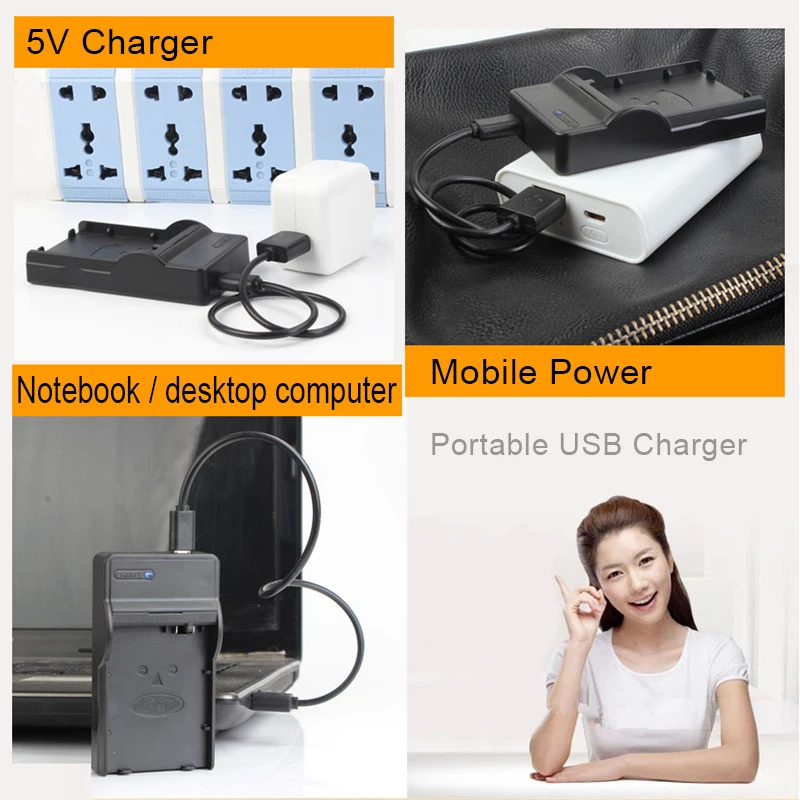 Аккумулятор для цифровой камеры + зарядное устройство USB 2 шт. 1500 мАч LP E8 ЛП LPE8 Canon EOS