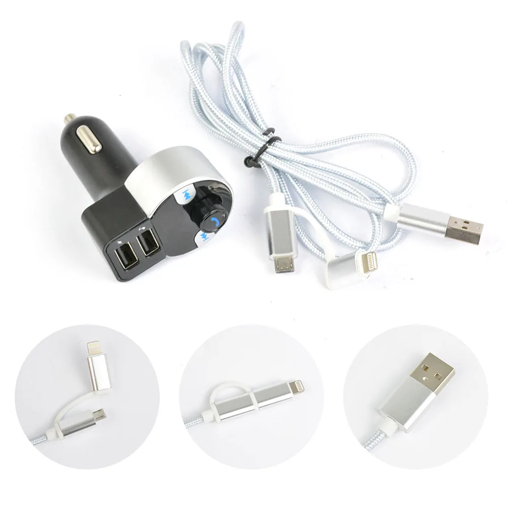 AOSHIKE Bluetooth 4 2 fm передатчик беспроводное радио с двумя usb портами музыкальный плеер