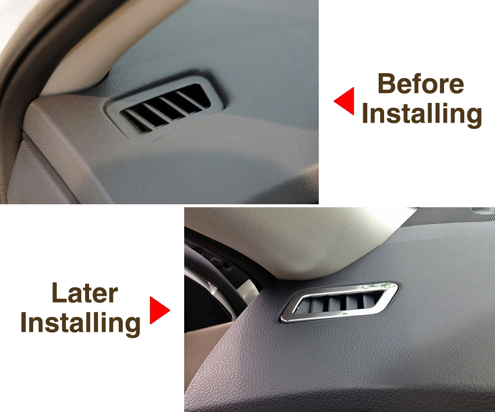 Автомобильный Стайлинг ABS хром кондиционер вентиляционное отверстие крышка