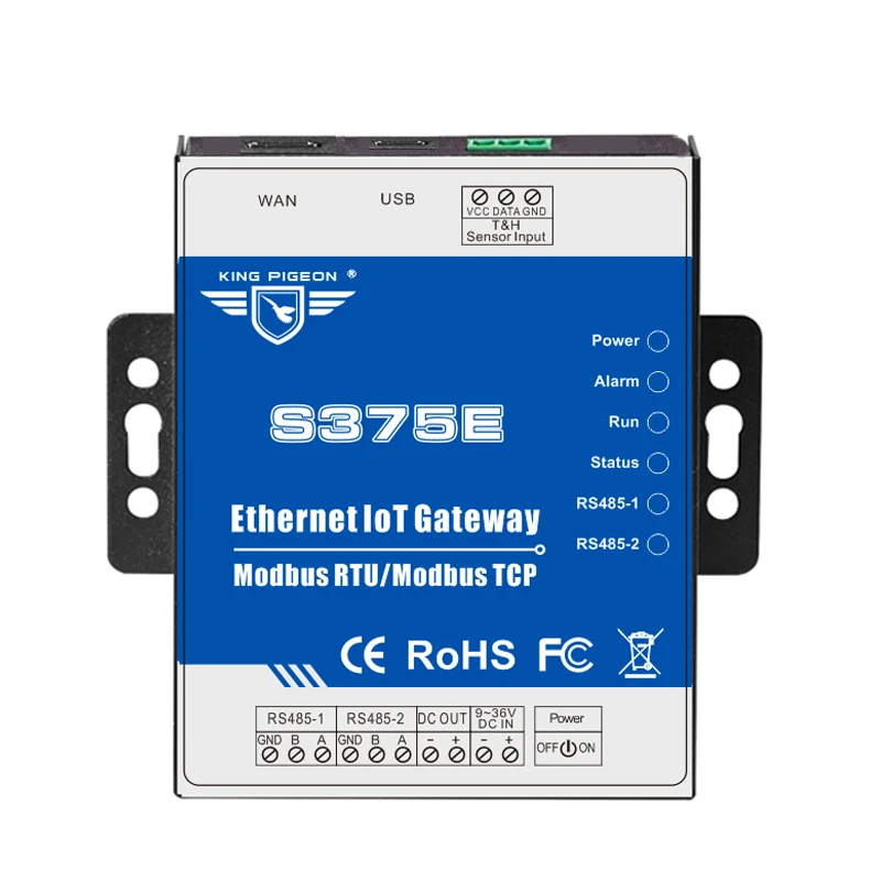 Шлюз Ethernet IoT Modbus RTU к TCP 2 RS485 последовательный can intergrad в SCADA OPC сервер для