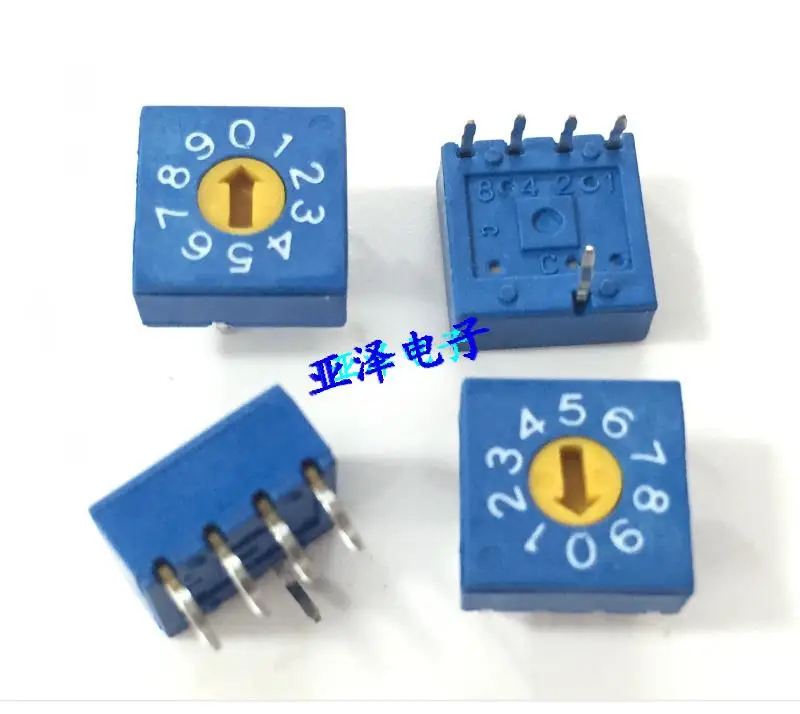 5 шт./лот высококачественный 0-9 поворотный переключатель кода набора 10-битный