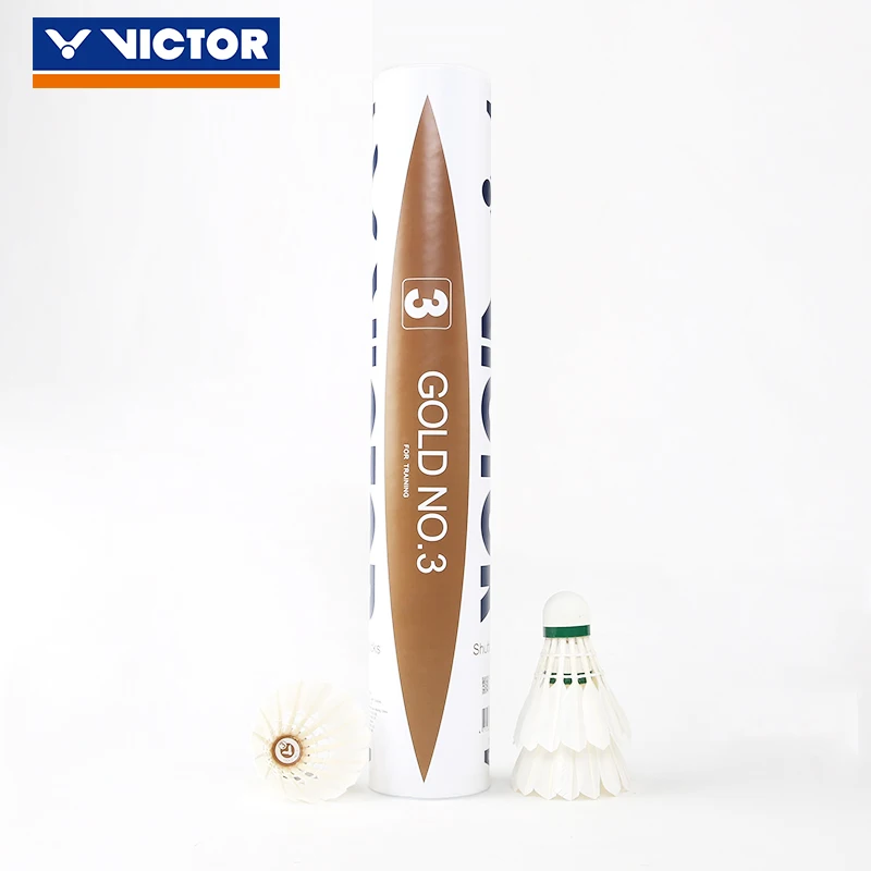 Оригинальный Волан для бадминтона Victor Gd3 Высококачественный золотой волан