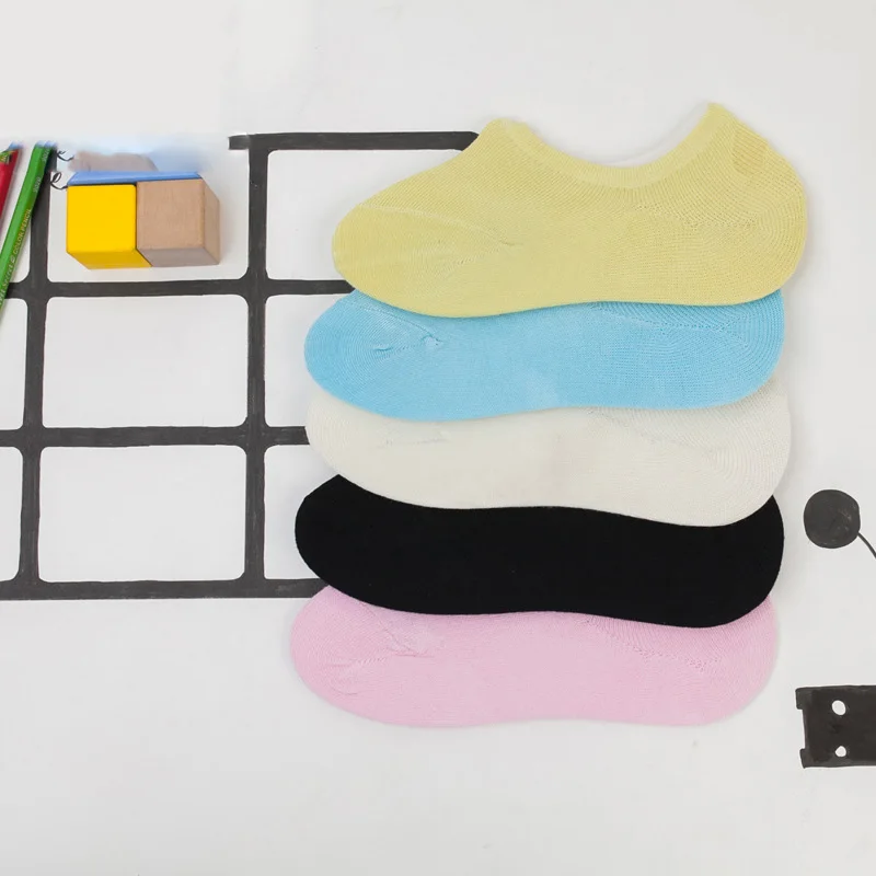 Носки женские короткие из бамбукового волокна ярких цветов 5 парт/лот | Женская