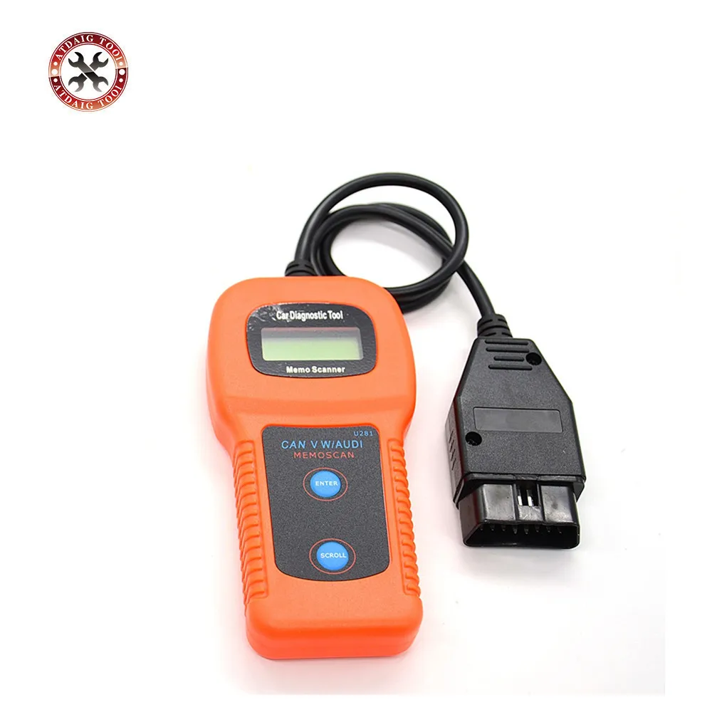 Считыватель кодов двигателя Memoscan U281 для UDI VW SEAT CAN BUS OBD2 OBDII сканер 2018|engine code reader|code