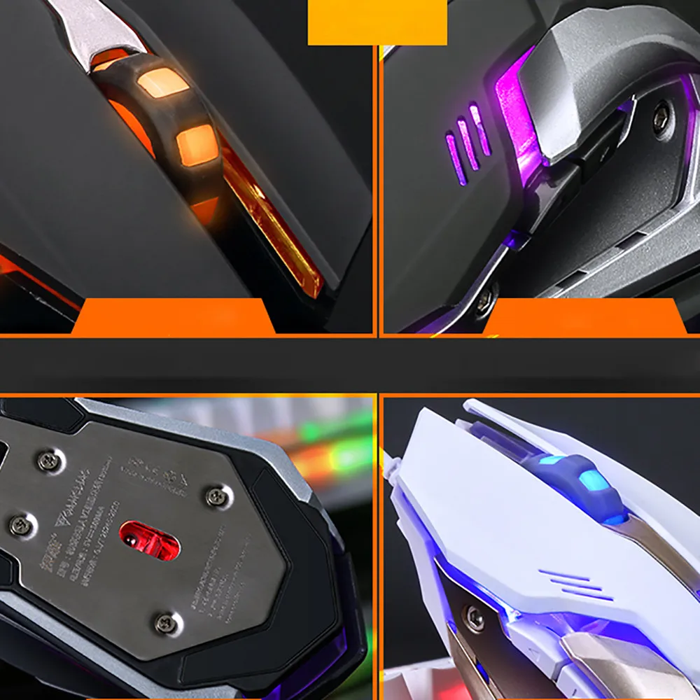 Игровая клавиатура Механическая клавиатура и мышь V1 104 ключ USB Проводная RGB светодиодный подсветка Механическая компьютерная клавиатура с подсветкой# es