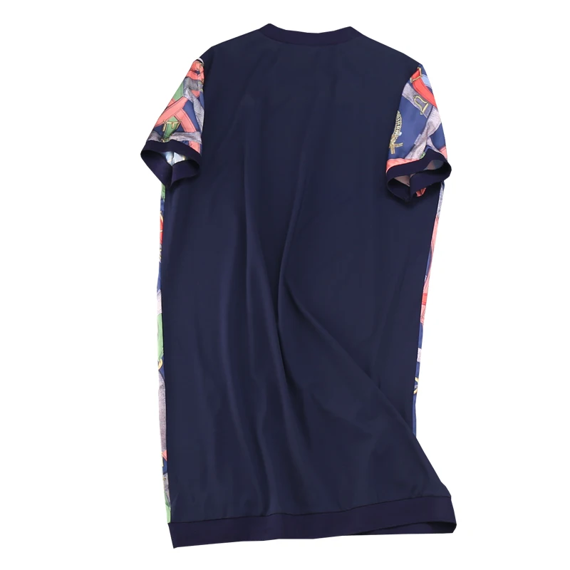 Женское платье с коротким рукавом Повседневное А силуэта до колена о вырезом и