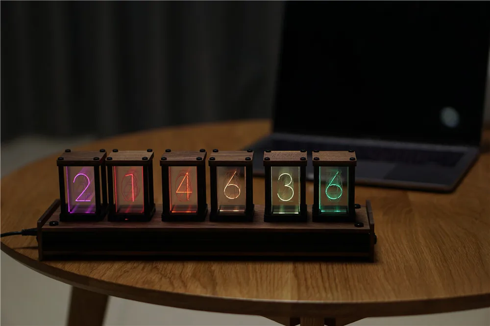 EleksTube | RGB псевдо-свечение трубки часы DIY Kit светодиодный Рабочий стол креативное украшение