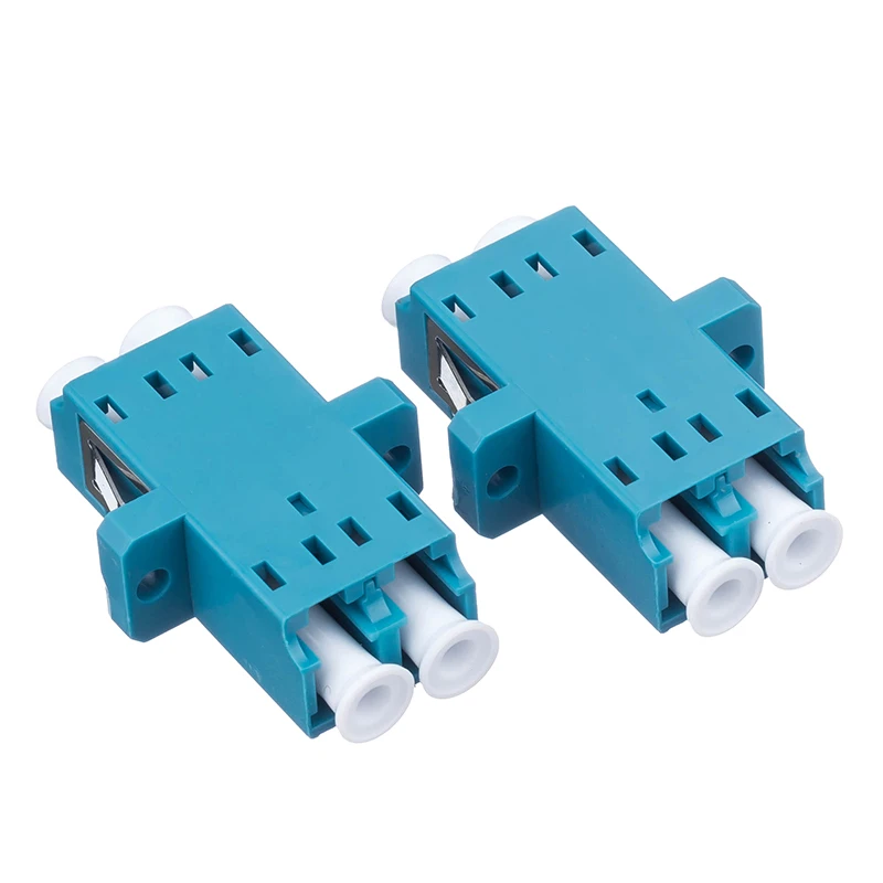 50 шт./лот фотоадаптер оптоволоконный адаптер FTTH DX SM Дуплексный LC UPC фланцевый