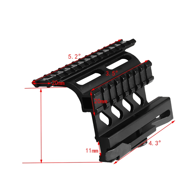 1x40 Red Dot прицел Airsoft Красный Зеленая точка с AK 47 AK47 74 прицела двойной Боковое