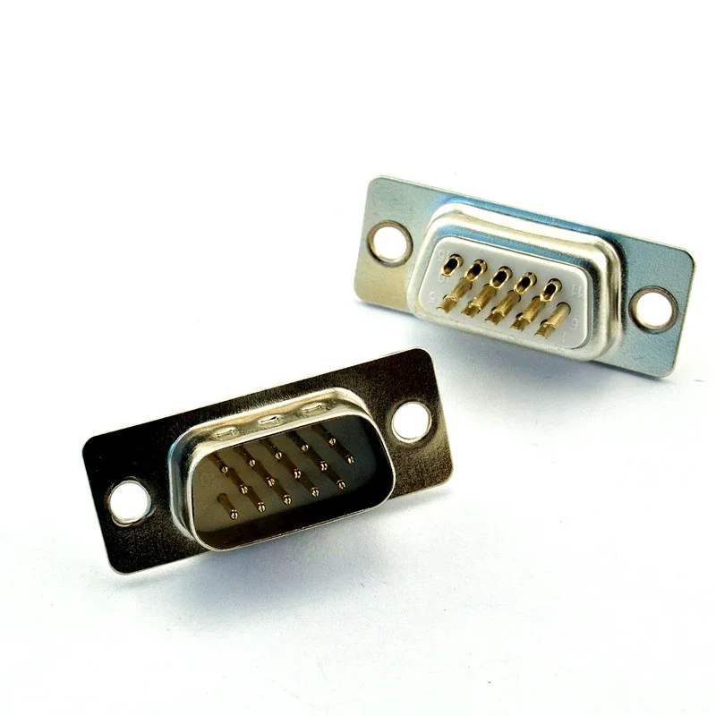 Бесплатная доставка по почте VGA HDB15P Мужская головка 3 ряда 15 pin сварочная