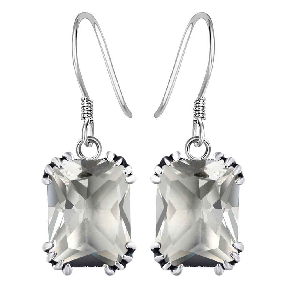 Hainon модные большие зеленые синие серьги с цирконом красивые Висячие для женщин