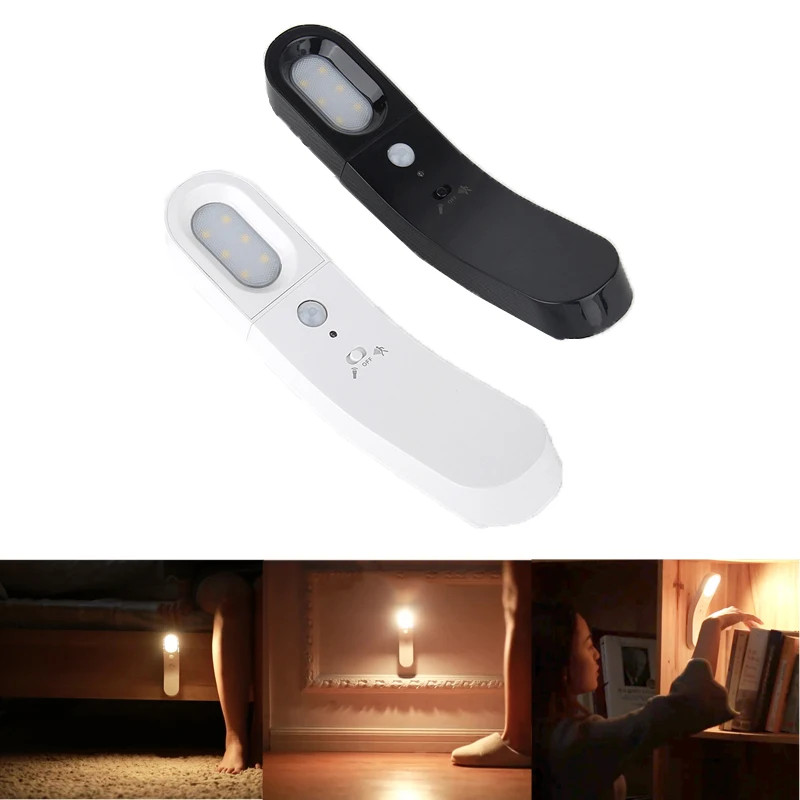 Светодиодный ночник с датчиком движения PIR светодиодный настенный светильник