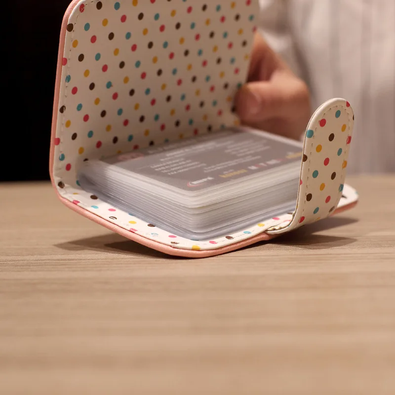 20 бит новый модный держатель для карт из искусственной кожи визитница женский