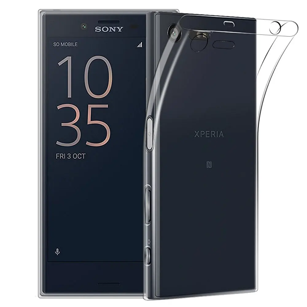 Гель тонкий чехол для sony Xperia XZ4 XZ3 XZ2 XZ1 L2 L1 XA3 XA2 XA1 ультра XR XZ компактный премиум мини