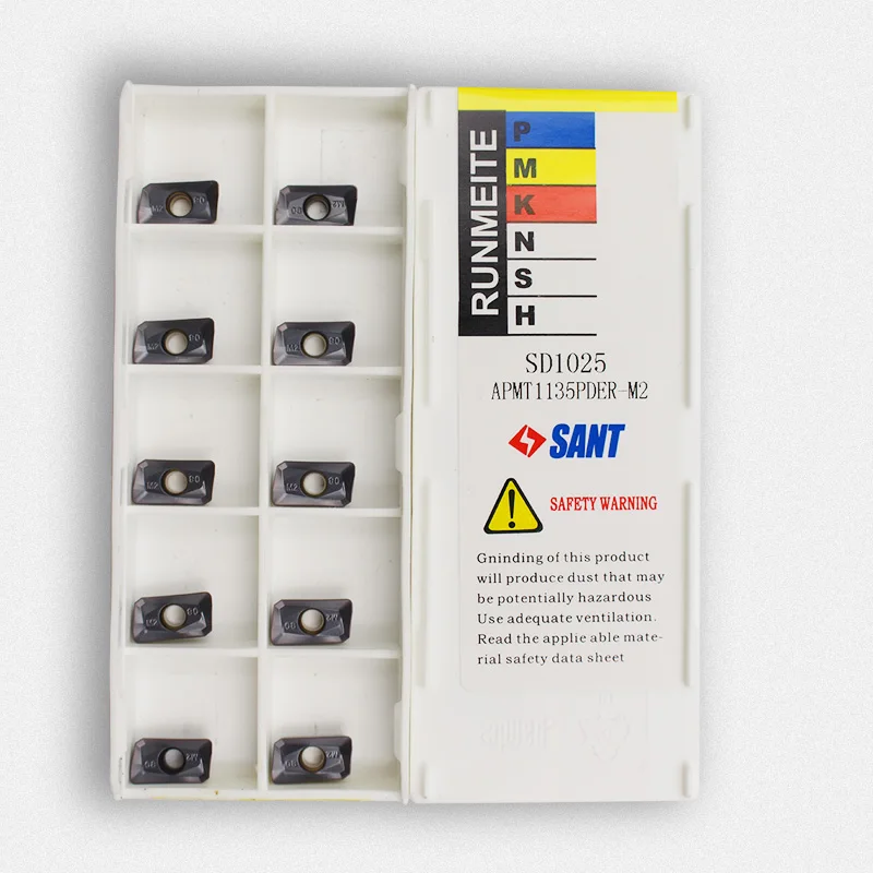 SANT APMT1135 PDER M2 Milling tools 10pc Carbide Inserts for stainless steel | Инструменты