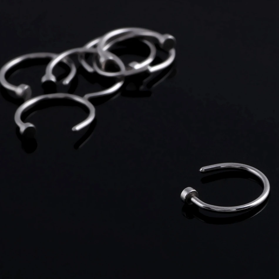 1 шт. 18G & 20G G23 Титан в нос кольцо ложная перегородка пирсинга хрящей