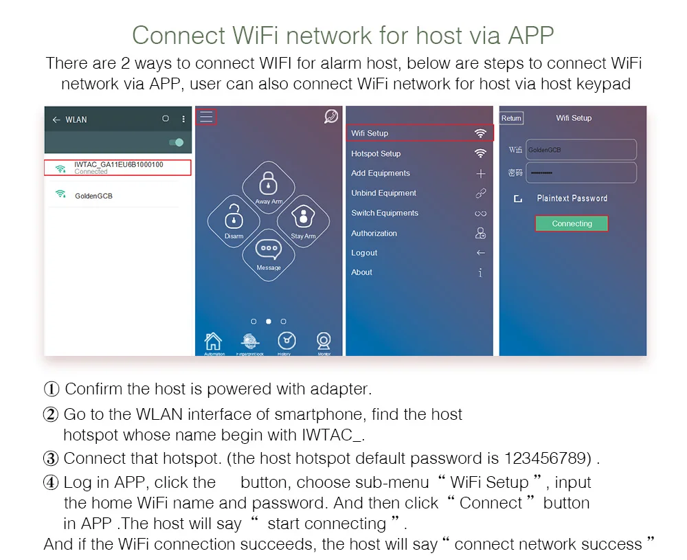 G90B 2 4G WiFi 3G sim-карта IOS Android APP контроль система охранной сигнализации набор
