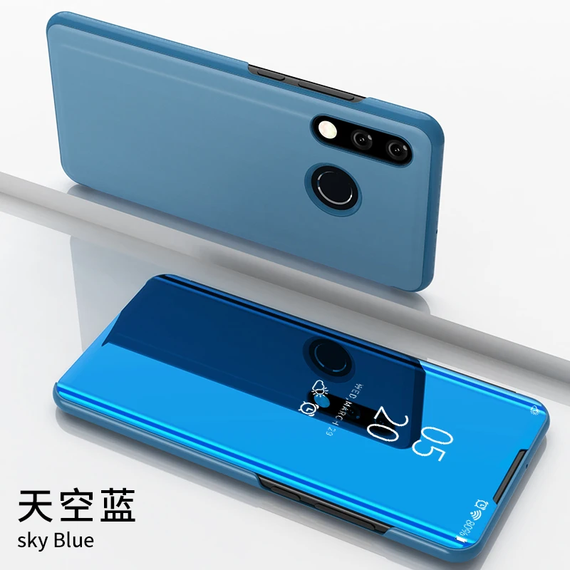 For Huawei Nova 4e Case Cover Luxury Smart Mirror View Flip Leather Full Bracket Phone Back Shell sFor Coque | Мобильные телефоны и