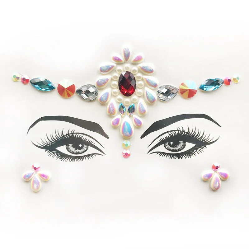 3D Кристальные блестящие драгоценности стикер татуировки для женщин модное тело