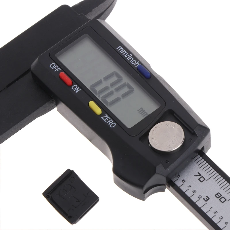 OOTDTY 200MM 8 Inch LCD Digital Vernier Caliper Electronic Carbon Fiber Gauge Micrometer | Инструменты