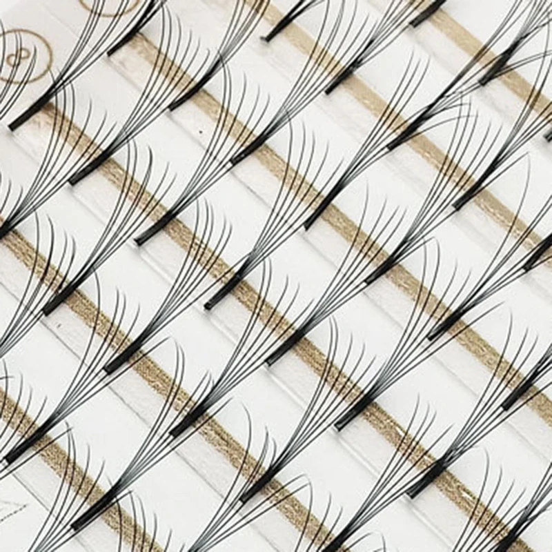 Новый черный готовых вентилятор объем и удлинение ресниц 3D 5D 6D кластера ресницы C