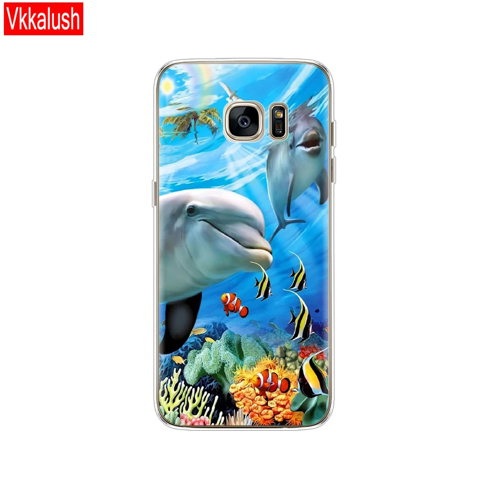 Чехол для Samsung Galaxy S7 edge забавный Мягкий Силиконовый ТПУ чехол G930F G930FD G930W8 защитный
