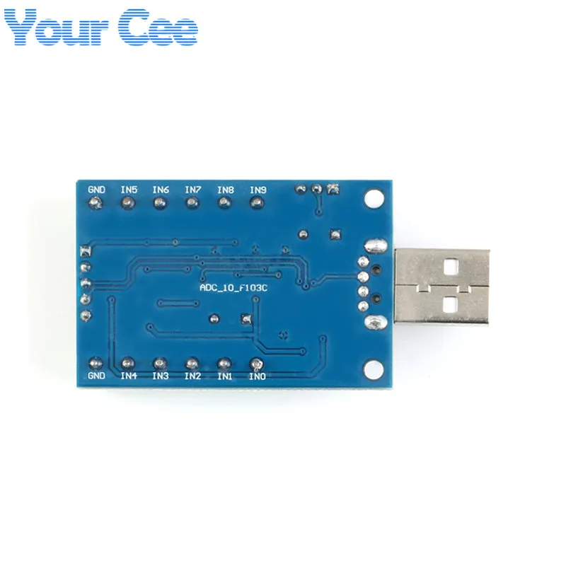 STM32F103C8T6 USB интерфейс 10 каналов 12 бит AD выборки сбора данных STM32 коммуникационная плата интерфейса UART ADC модуль