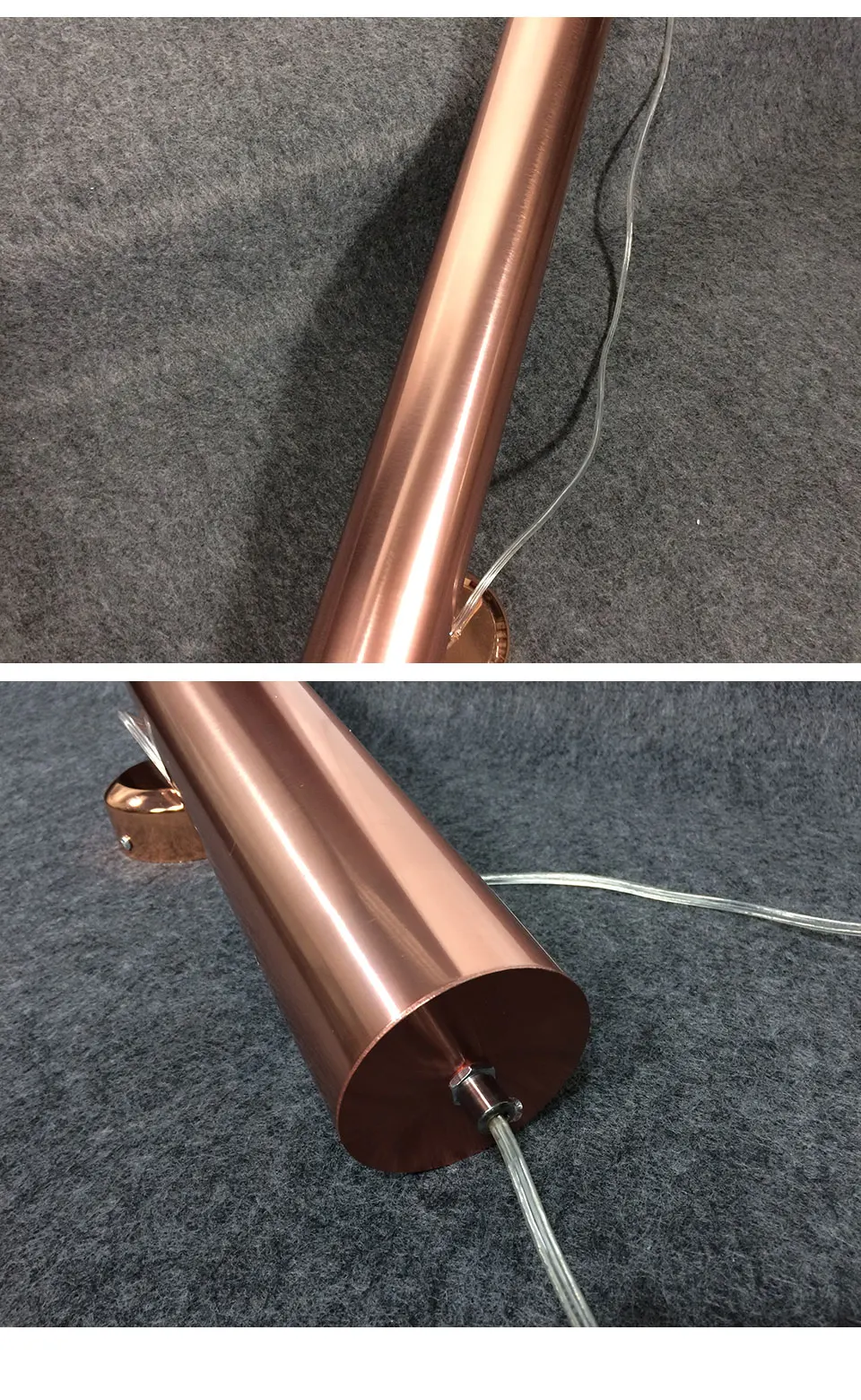Светодиодный подвесной светильник с покрытием из розового золота Think Pipe 8 см идеальная установка для помещений отличное качество с покрытием из алюминия 5 Вт Высокая яркость