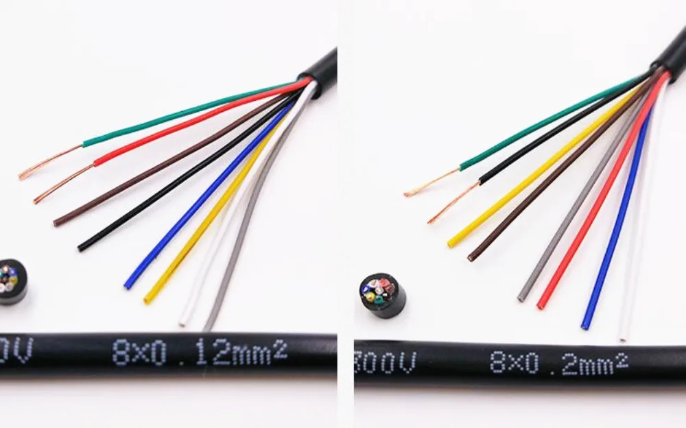 17 AWG 1MM2 RVV 2/3/4/5/6/7/8/10/12/14/16/18 ядер шпильки Медный провод электрический кабель RVV черного цвета